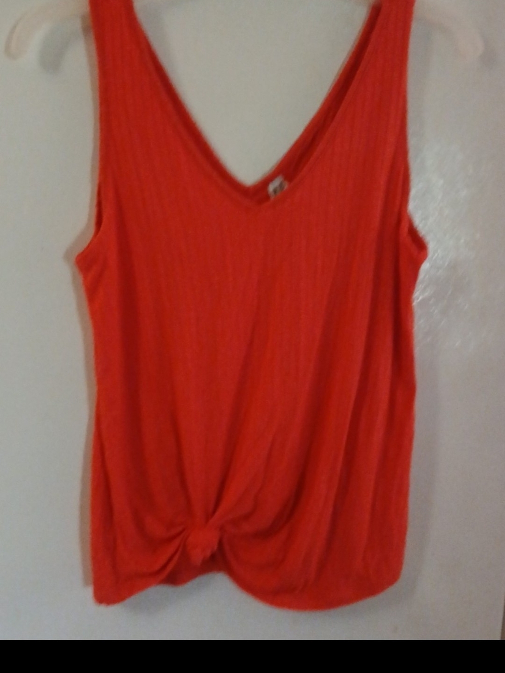 Mudd Red V-Neck Twist Front Tank Top